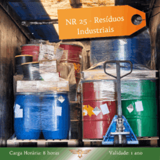 Curso de NR 25 - Resíduos Industriais - 08 horas