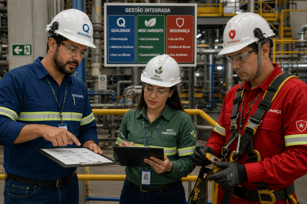 Tríade da excelência empresarial: desvendando os segredos da gestão integrada ISO 9001 14001 45001 5 - Normas ISO