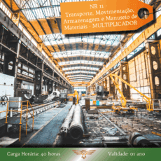 Curso de Multiplicador NR 11 - Transporte, Movimentação, Armazenagem e Manuseio de Materiais - 40 horas