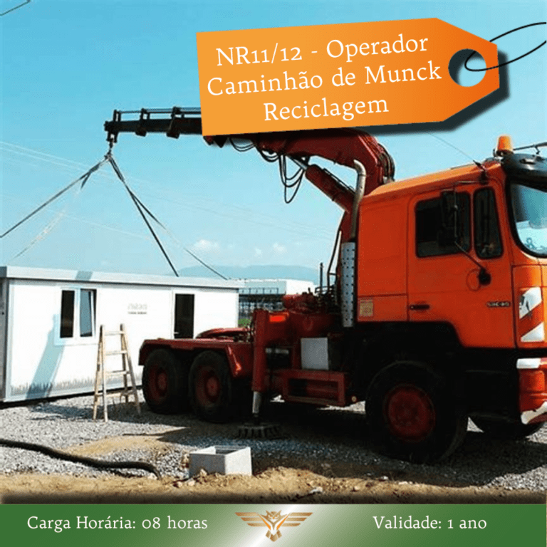 Consultoria em QSMS e Treinamentos NR 10 Operador Munck 08 horas