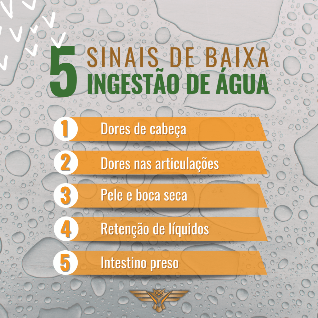 5 sinais de baixa ingestão de água